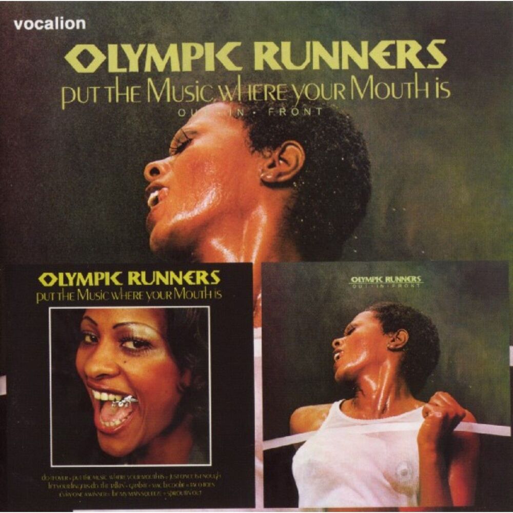 Olympic Runners Put The Music Where Your Mouth Is & Out‎ In Front CD RARE & OOP!